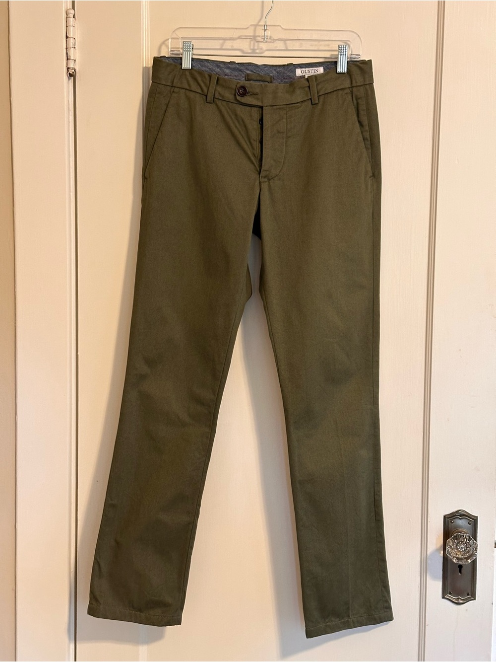 Gustin Olive Green Chino Pants